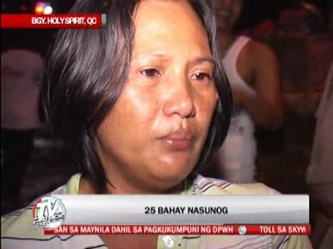 Fire razes 25 houses in QC