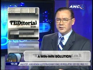 Teditorial: Arroyo and a win-win solution
