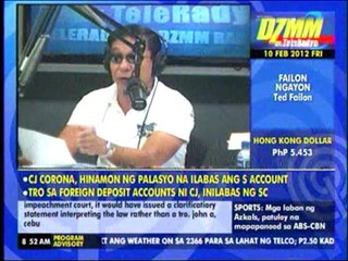 Ted explains discrepancies in Corona's SALNs