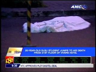 Guingona's grandson dead after hotel rooftop jump