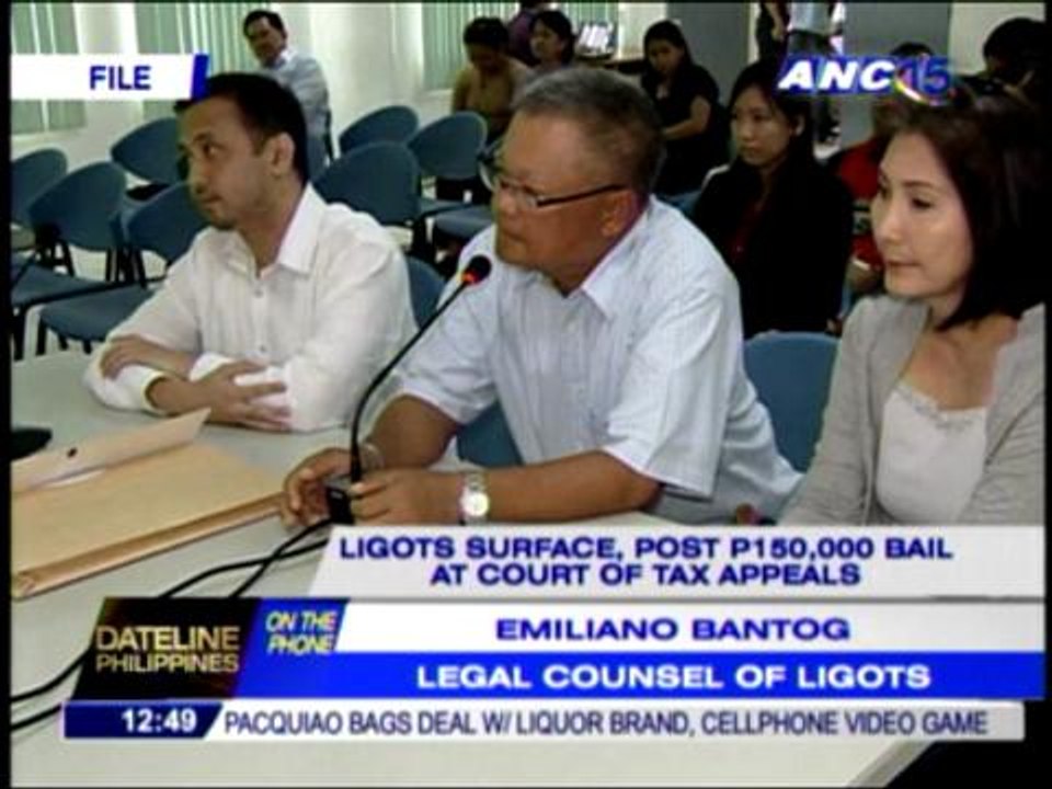 Ligots show up, post bail