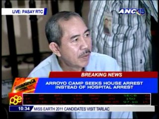 Clerk says Arroyo to remain in St. Luke's for now