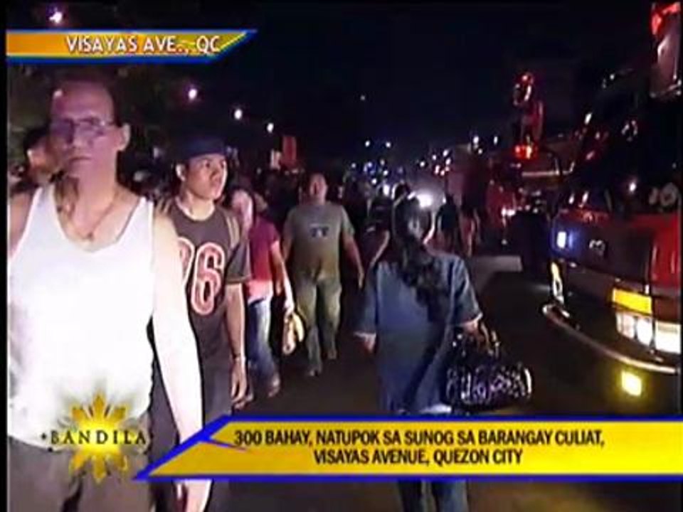 Fire razes 300 homes in Visayas Ave. village