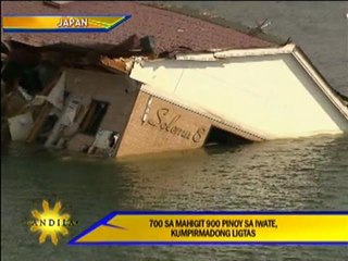 700 of 900 Filipinos safe in Iwate