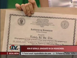 Kim graduates from high school