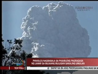 Phivolcs warns of lahar flows from Bulusan volcano