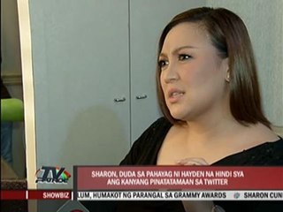 Hayden won't apologize to Sharon over tweets