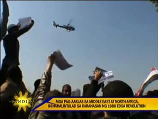 Revolts in Middle East, N. Africa compared to EDSA