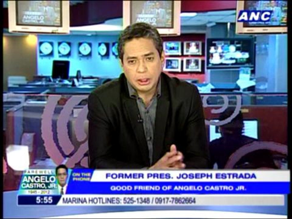 Erap recalls last meeting with Angelo Castro Jr.