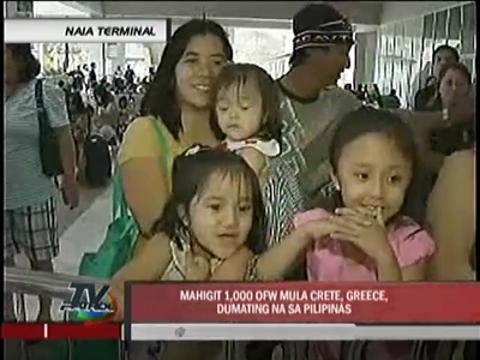 1,000 OFWs fetched from Greece back in PH