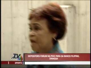 Banco Filipino depositors disappointed, angry during forum