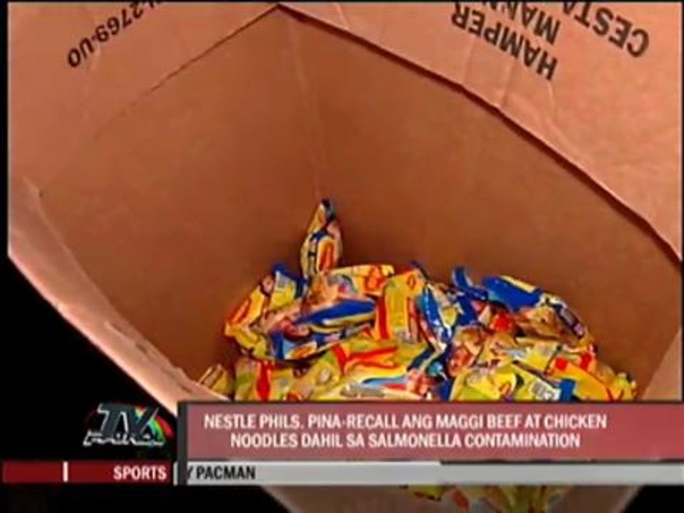 Nestle recalls Maggi beef, chicken noodles