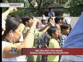 Dagupan residents celebrate New Year at noon