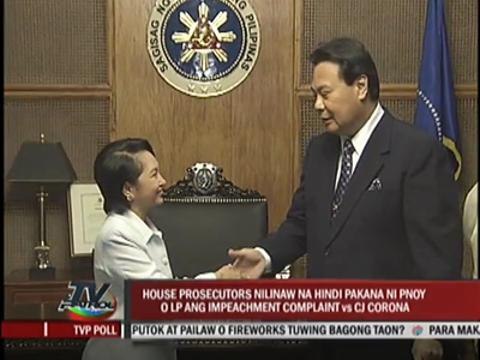 House prosecutors urge Corona to face charges