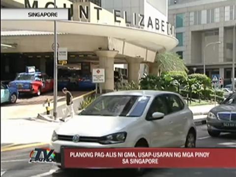 Arroyo arrival anticipated in Singapore