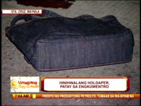 Suspected robber gunned down in Manila