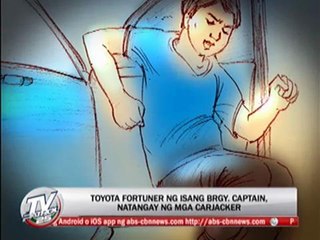 EXCL: SUV taken as owner on quick stop at bakery