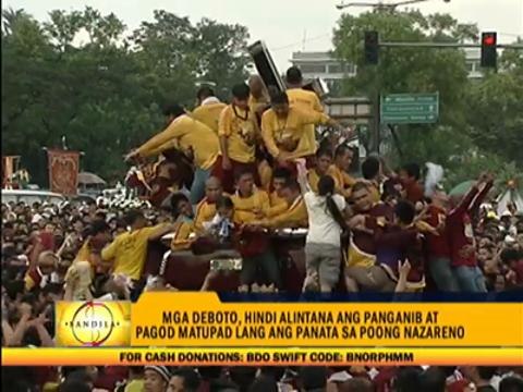 Black Nazarene devotees display faith
