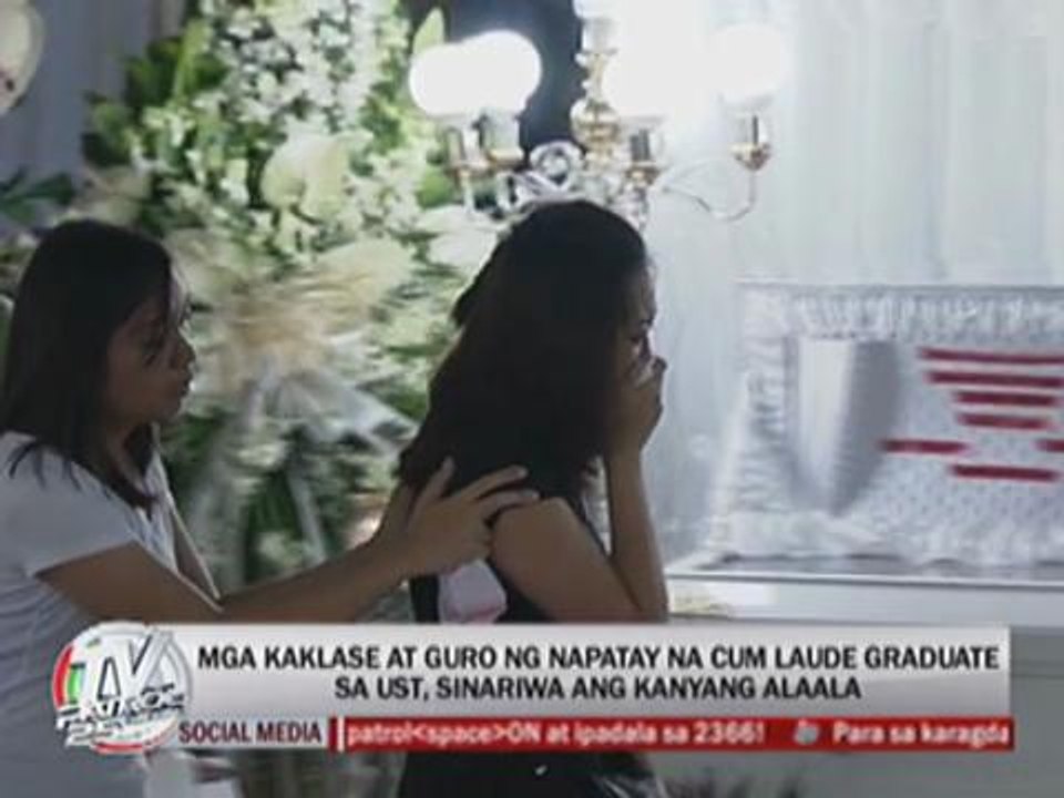 Profs, classmates remember slain UST alumna