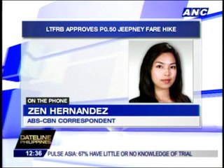 P0.50 provisional jeepney fare hike OKd