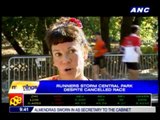 Runners storm Central Park despite cancelled race