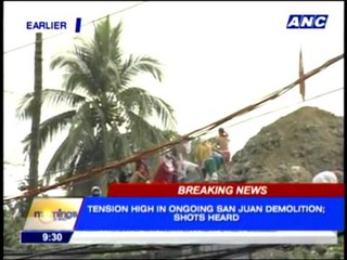 Shots heard in San Juan demolition
