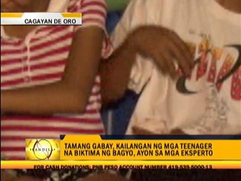 Sendong' teen victims need guidance, experts say