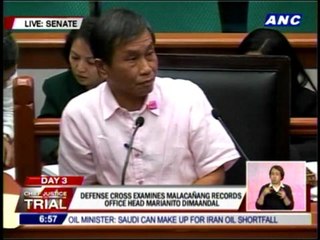 Palace records official testifies in CJ trial