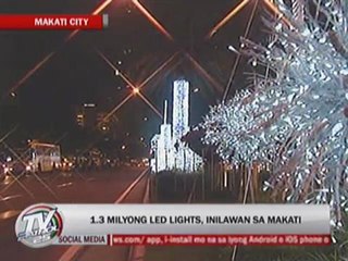 1.3 million LED lights illuminate Makati