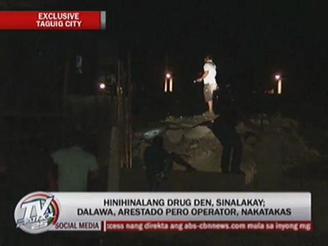 EXCL: Cops raid suspected drug den in Taguig