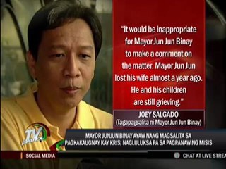 Mayor Junjun Binay breaks silence on Kris