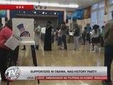 Obama supporters celebrate victory