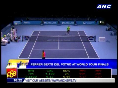 Ferrer beats Del Potro at World Tour Finals