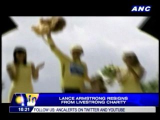 Armstrong resigns from Livestrong charity