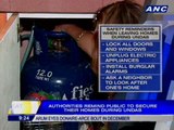 Authorities remind  public to secure their homes during Undas