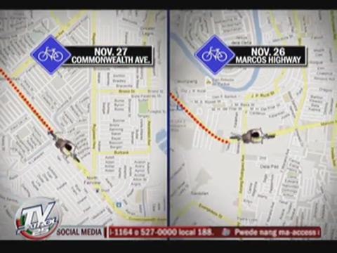 Bike lanes open in Manila