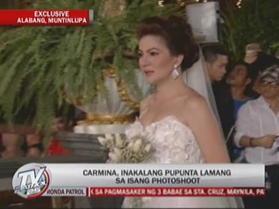 Carmina's 'photoshoot' becomes surprise wedding
