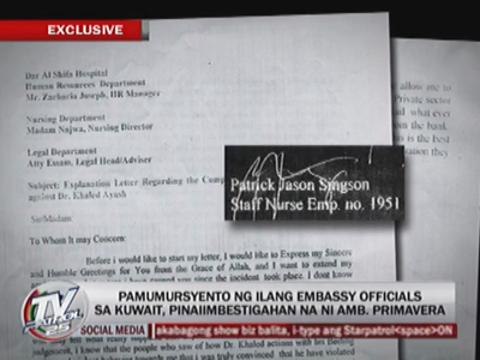EXCL: Ex-OFW alleges anomalies in embassy in Kuwait