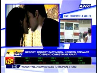 Pattinson, Stewart to spend Christmas apart: report