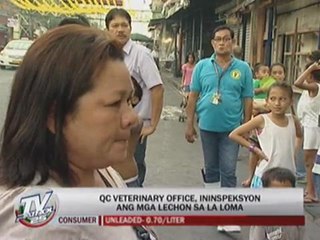 EXCL: QC vet office inspect roasted pork shops in La Loma