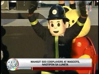 500 cosplayers, mascots gather in Luneta