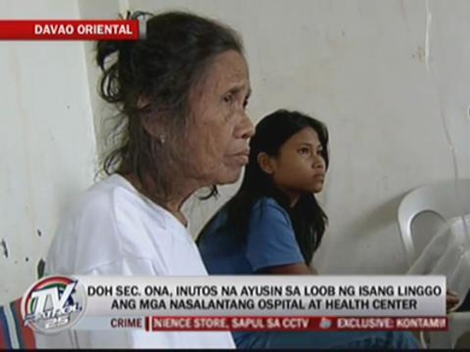 DOH chief inspects hospitals in Davao Oriental