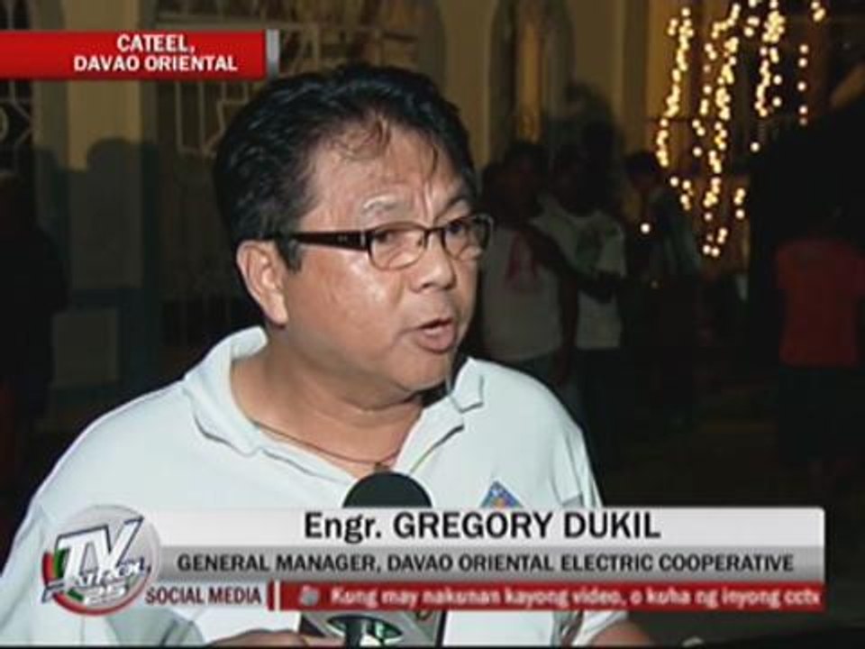 Electricity restored in parts of Davao Oriental