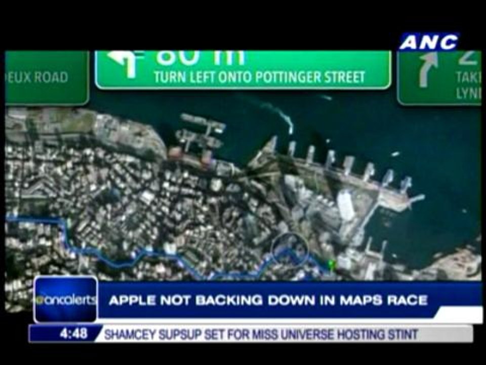 Apple not backing down in maps race