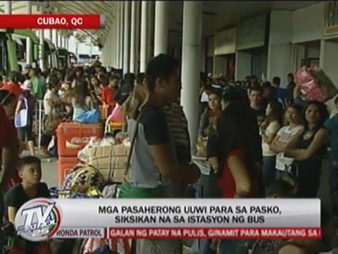 Pinoys head to provinces for Christmas break