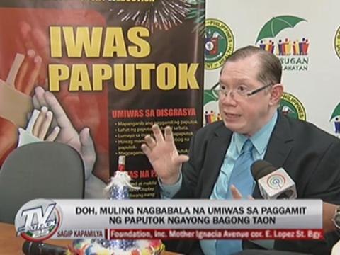 DOH renews warning on firecrackers during New Year
