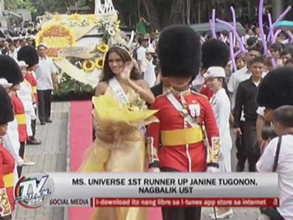 Janine visits alma mater after Ms. U runner-up win