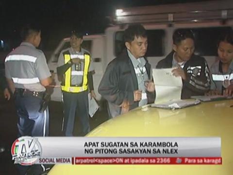 4 hurt in 7-vehicle pile-up on NLEx