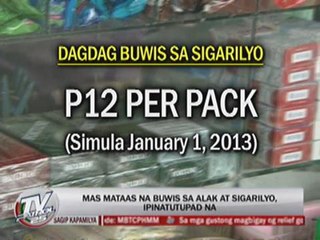 Pricier cigarettes, alcohol coming with higher taxes