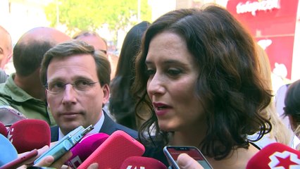 Ayuso se estrena como presidenta electa en las Fiestas de la Paloma